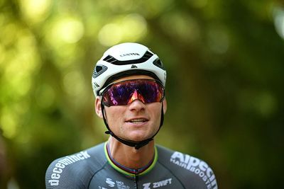 Mathieu van der Poel 'improving every lap' to take sixth place in mountain bike return in Les Gets World Cup