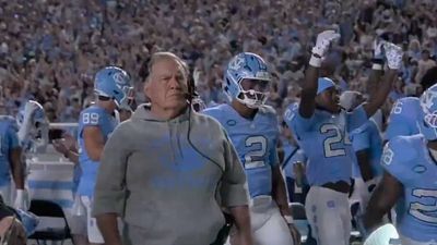 Bill Belichick's Emotionless Reaction to First UNC Touchdown Instantly Went Viral