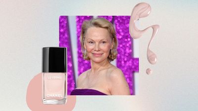 We're convinced: Pamela Anderson's rose cream nails are as classy and timeless as a manicure can get
