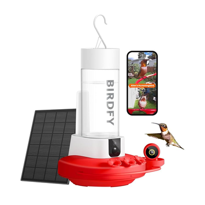 Birdfy Hum Feeder Duo - Best Hummingbird Feeder with Dual Cameras Redefines Birdwatching