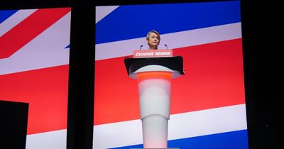 Yvette Cooper boasts of having Union Jack bunting, flags and tablecloths