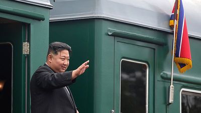 North Korean leader Kim Jong-un takes his signature train to Beijing ahead of military parade