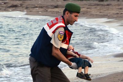Voices: So David Cameron, is this dead Syrian child one of the 'swarm' of migrants you fear so much?