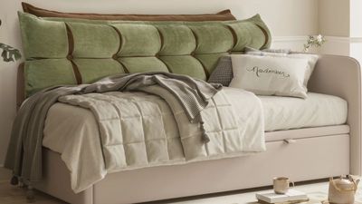 I didn’t think a headboard was possible for my lofted NYC bed – until I found this chic reading pillow for $100