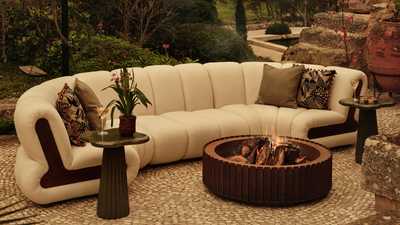 I'd Sell My Right Arm for This Soho Home Firepit — It's the Coolest Way to Do Corten Steel in a Garden