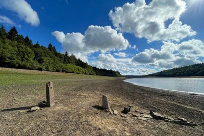 Lost structures emerge from reservoirs as water levels continue to drop
