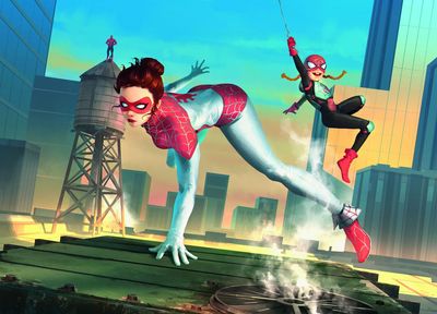 Magic: The Gathering's Spider-Man set is full of Spider-Verse Spider-Folk including the superhero identities of Peter Parker's alternate-universe wife and daughter