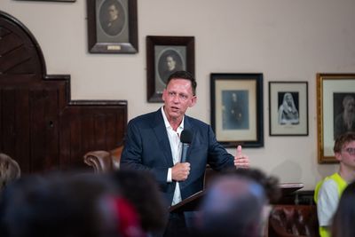Peter Thiel is delivering 4 private sold-out lectures at a club in San Francisco—about the Antichrist