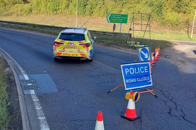 Two men die and five others seriously injured in roundabout crash