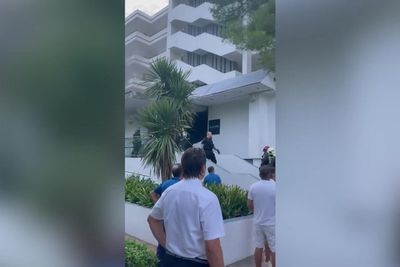 Fire breaks out at popular Spanish hotel as tourists rush to balcony