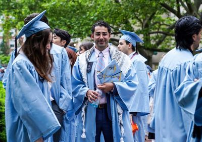 Palestinian student Mohsen Mahdawi returns to Columbia University: ‘They have failed to silence me’