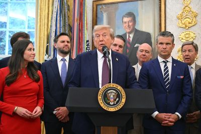 Trump claims viral video of item thrown from White House window was ‘AI-generated’