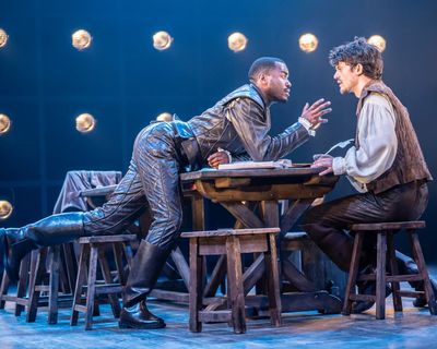 Born With Teeth review – Ncuti Gatwa simmers in Elizabethan battle of the playwrights