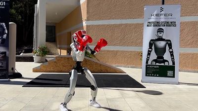 Robots boast athletic skills at the first International Humanoid Olympiad in an ancient Greek city