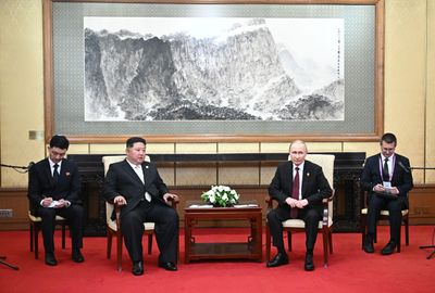 Putin, Kim meet in Beijing; Kremlin says Russia not plotting against US