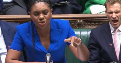 Why are Tory MPs wearing Union flag badges at PMQs?