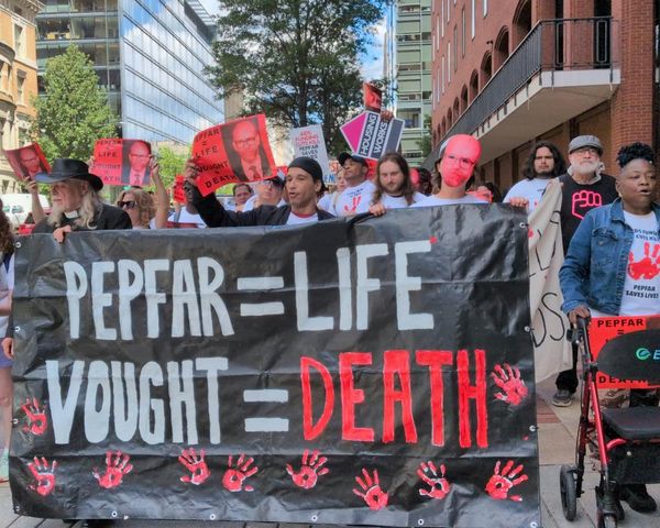 Protesters demand release of HIV funds ‘illegally’ withheld by Trump