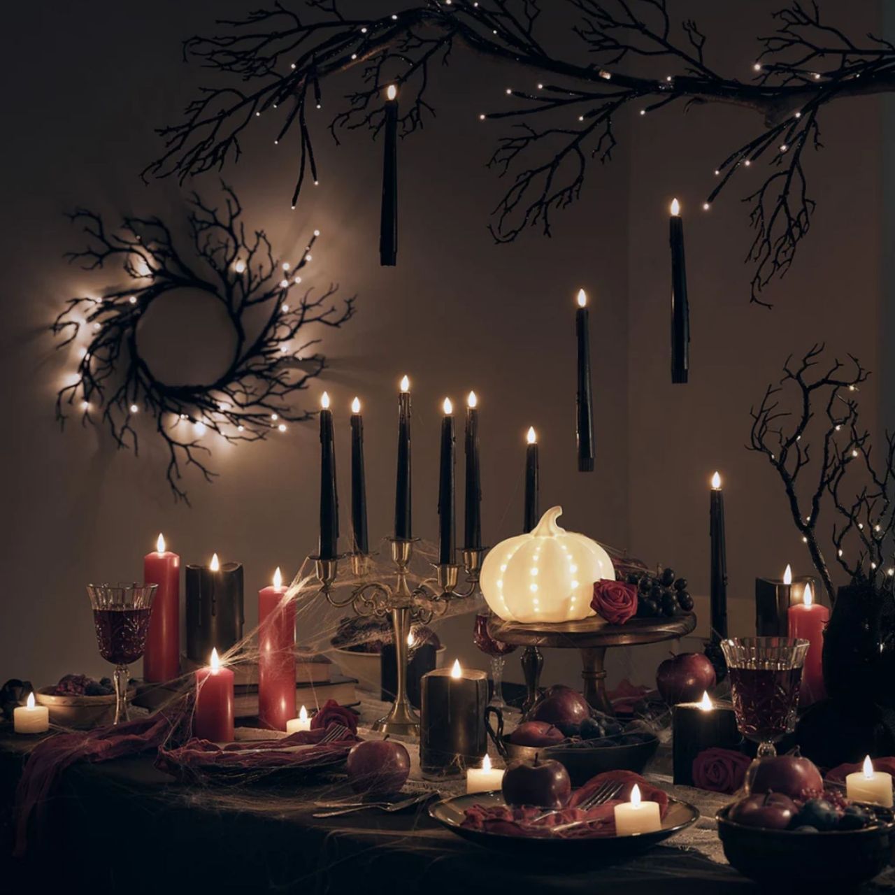 Wednesday Addams-inspired Halloween decorations