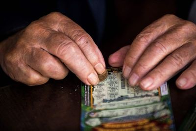 He stopped on the way home from his wife’s cancer appointment to pick up a $5 scratcher. Then he hit the jackpot