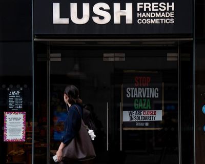 Lush closes all its UK stores in protest over starvation in Gaza