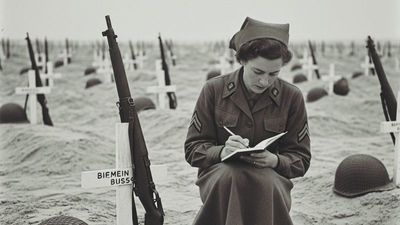 The false story of the 'Nurse who wrote the names of the fallen' in Normandy