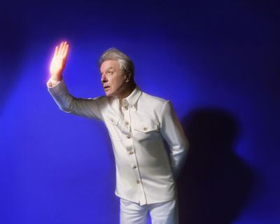 David Byrne: Who Is the Sky? review – great songs, if you can withstand the wacky jokes and miaowing