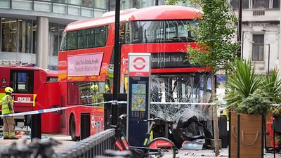 At least 15 hospitalised after double-decker bus crashes outside London's Victoria Station