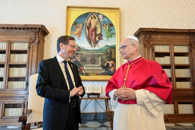Pope Leo raises ‘tragic situation in Gaza’ during meeting with Israeli president