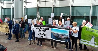 'Sick of it': More protests planned as Ardrossan Harbour talks move at 'glacial' pace
