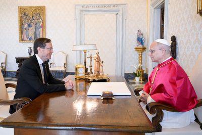 Pope Leo’s message to Israeli president during Vatican meeting