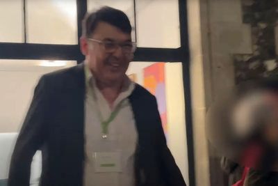 Altercation between Graham Linehan and trans activist caught on video