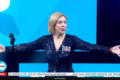 Andrea Jenkyns belts out own song in bizarre Reform conference entrance
