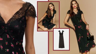 I adore Reformation's lace Tiffie dress for autumn occasions, but this M&S alternative wins on price and style