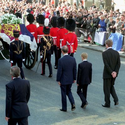 One "Aghast" Family Member "Raised Hell" Over Prince William and Prince Harry Walking Behind Princess Diana's Coffin