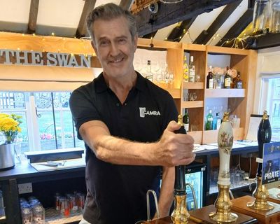 An ale star cast: pint-pulling Rupert Everett surprises country pub’s punters