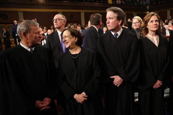 Amy Coney Barrett says supreme court rulings are ‘not opinion polls’