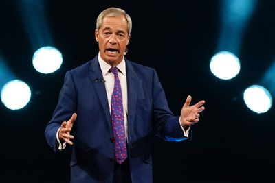 Farage ends conference with unity plea after rowing back on small boats pledge