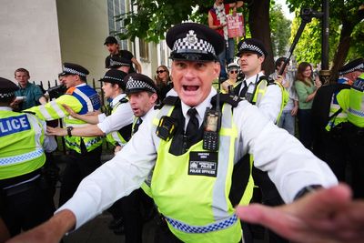 Police ‘subjected to exceptional level of abuse’ at Palestine Action protest