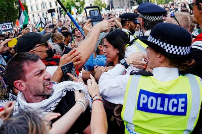 Police make mass arrests at Palestine Action rally outside UK Parliament
