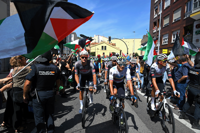 Israel-Premier Tech to race remainder of Vuelta a España without 'Israel' on jerseys as pro-Palestine protests continue