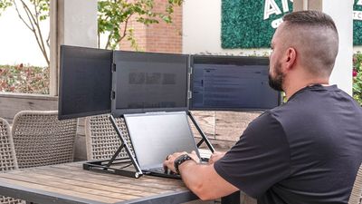 I tried a foldable triple-display portable monitor — and it’s the ultimate mobile accessory for power users