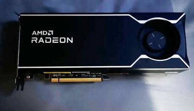 AMD prototype Radeon AI Pro R9700 found by 'a friend,' posted to Reddit — a real-life reference design model of AMD's artistic render