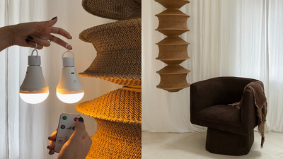 Such a Bright Idea — This DIYer Turned Budget IKEA Lampshades Into a Japandi-Style, Designer-Look Pendant in Less Than an Hour