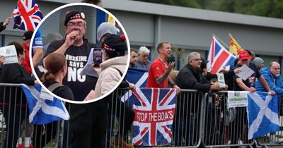'Neo-Nazi' filmed addressing Falkirk hotel protest for second time