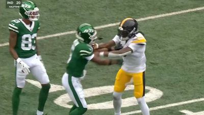 Jets’ Garrett Wilson Tussles With Jalen Ramsey After Hard Hit on Justin Fields
