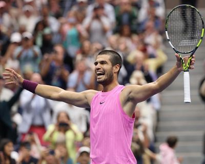Carlos Alcaraz powers past Jannik Sinner in four sets to win US Open