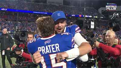 Josh Allen Was So Hyped for New Kicker Matt Prater After Game-Winning FG