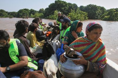 Pakistan evacuates 25,000 people from eastern city as rivers threaten flooding
