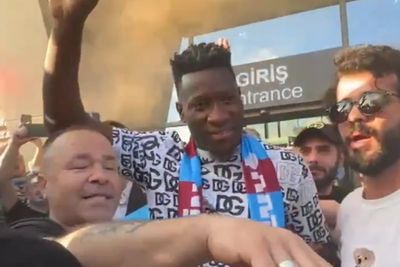 Andre Onana mobbed by Trabzonspor fans as Manchester United confirm loan exit