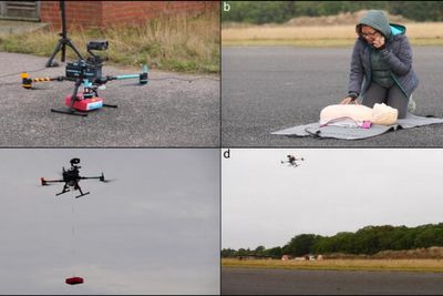 NHS could use drones to fly defibrillators to heart attack victims